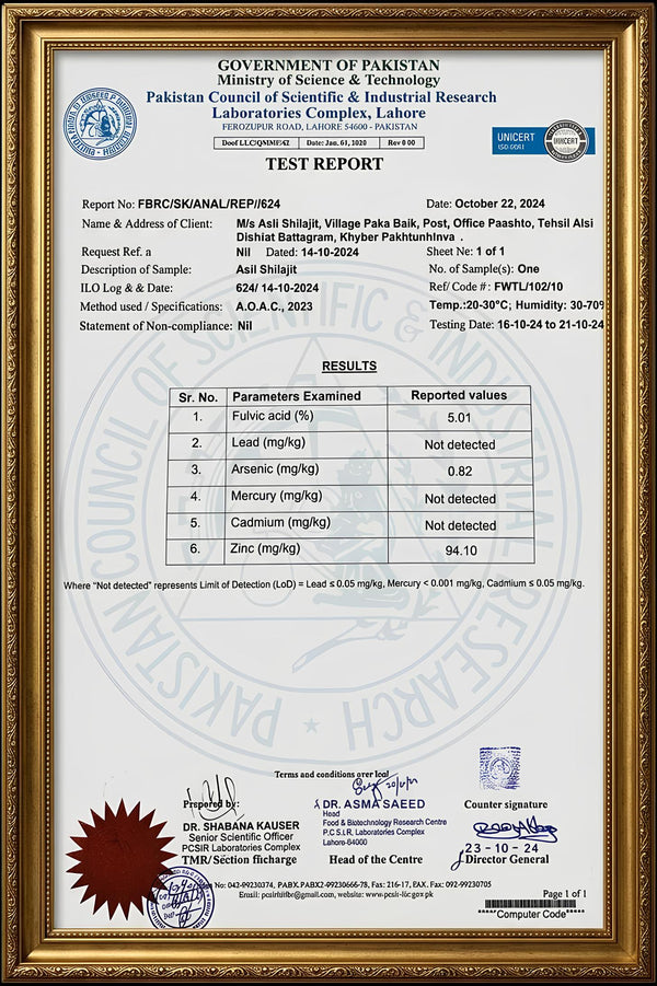 PCSIR Lab Test