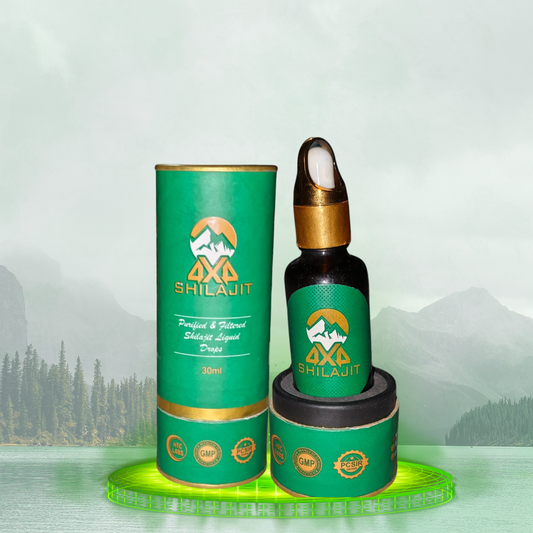 4X4 Pure Himalayan Shilajit Resin 30ml | Premium Dropper
